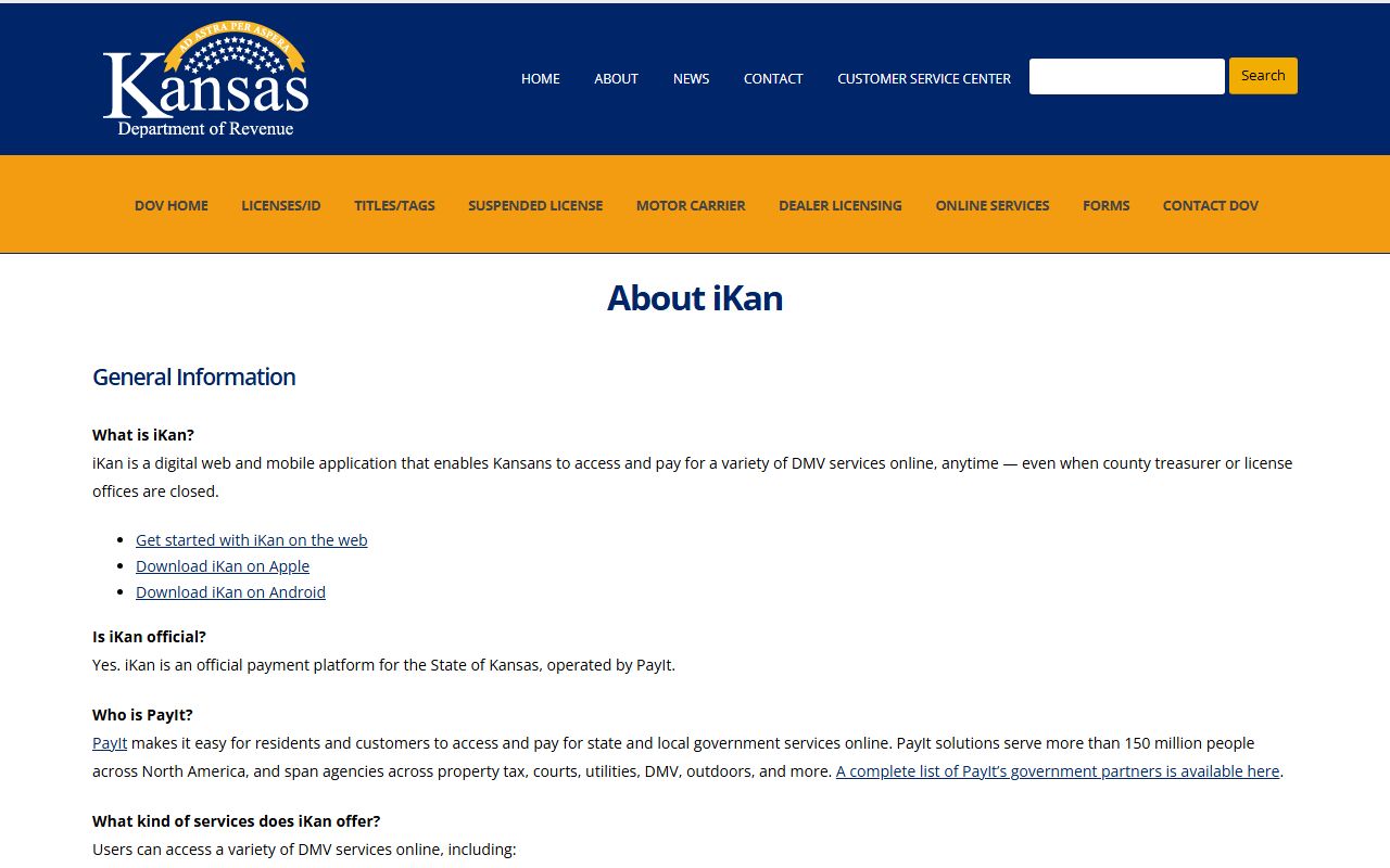 Barber County traffic court records iKan driver and vehicle services page